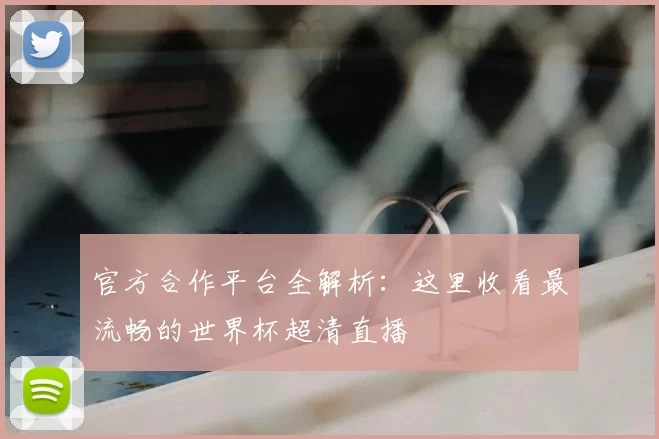 官方合作平台全解析:这里收看最流畅的世界杯超清直播