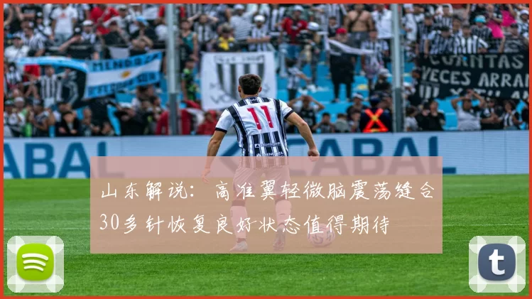 山东解说：高准翼轻微脑震荡缝合30多针恢复良好状态值得期待